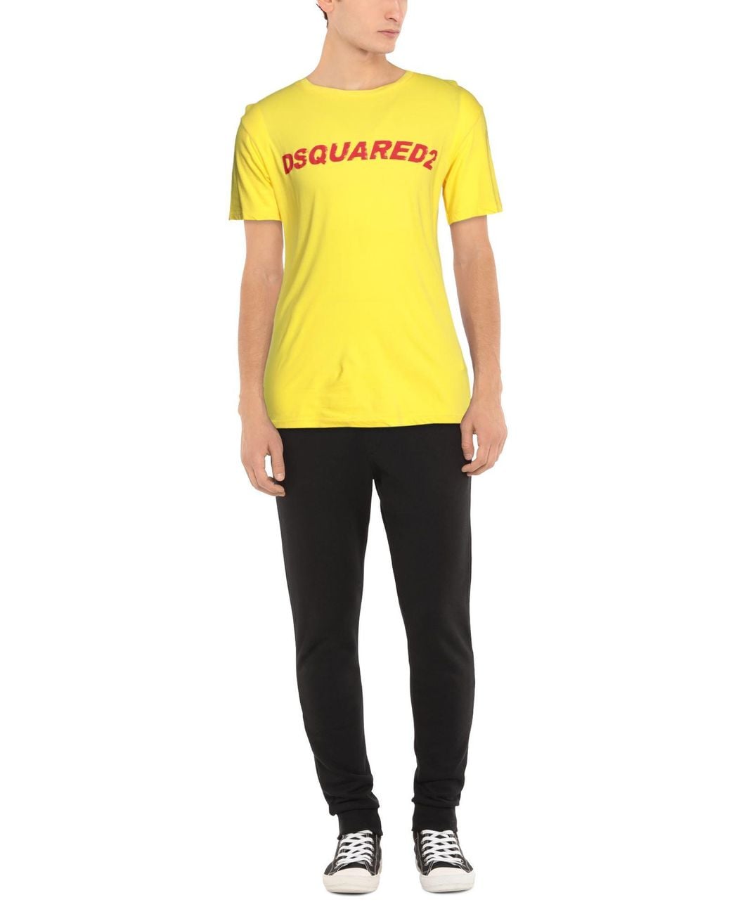 DSquared² Yellow T-shirt for men