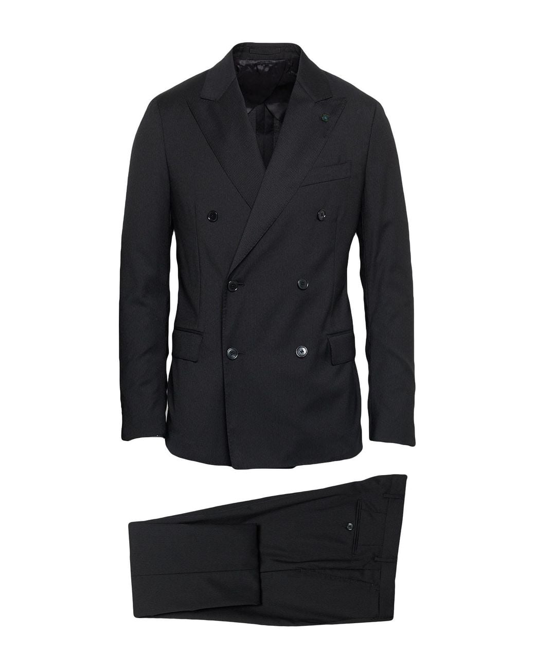 Lardini Blue Suit Wool, Polyester for men