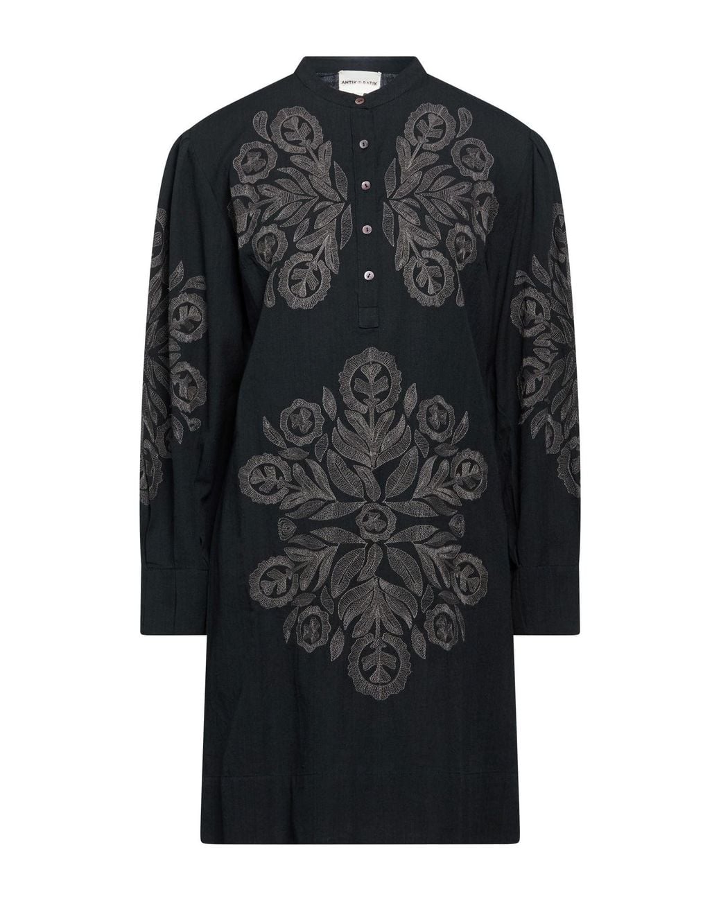 Antik Batik Black Mini Dress Cotton