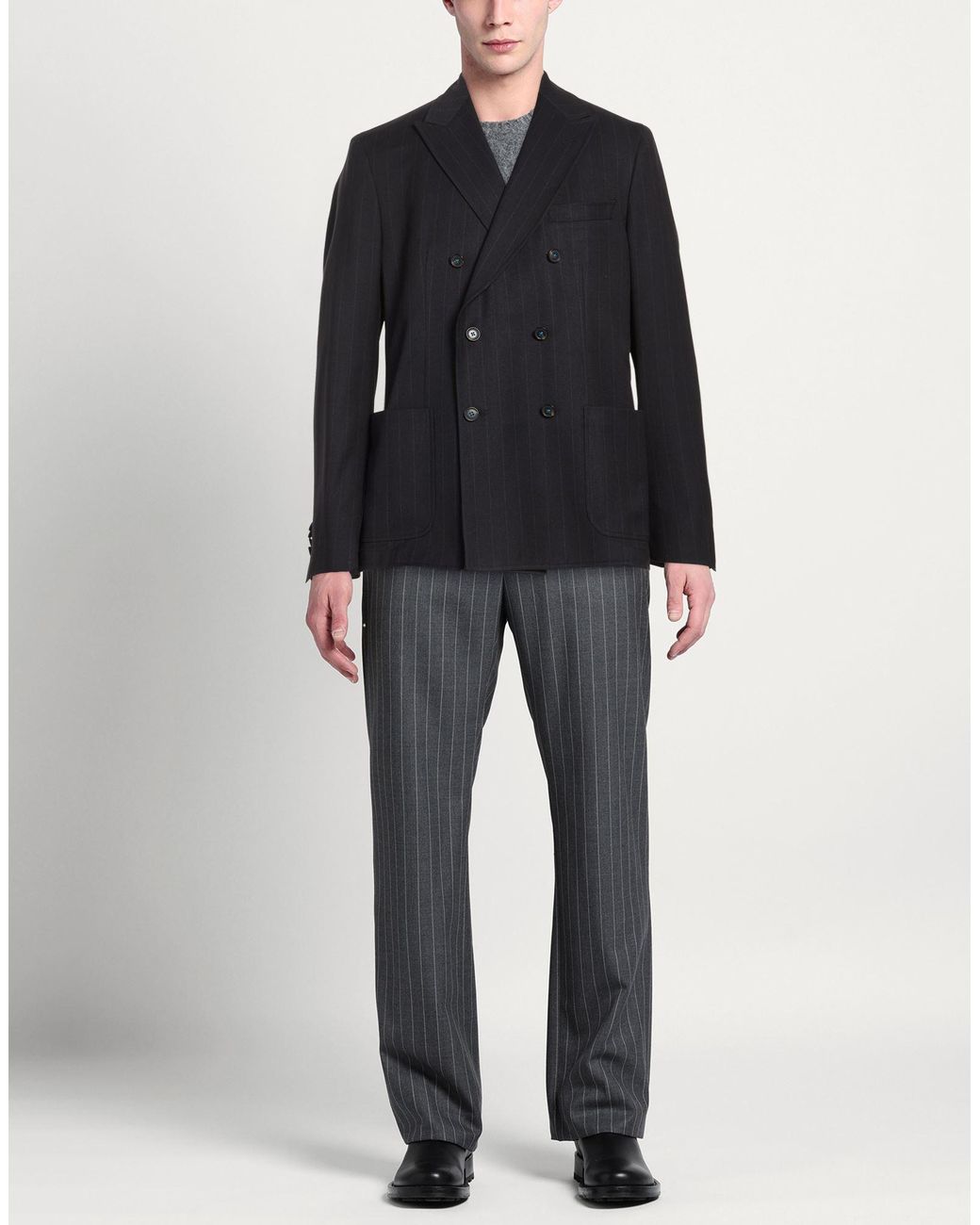 Berry & Brian Black Midnight Blazer Polyester, Viscose, Elastane for men
