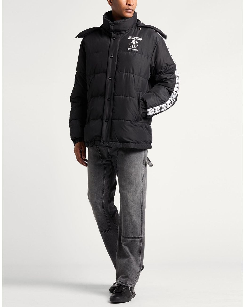 Moschino Black Puffer Polyester for men