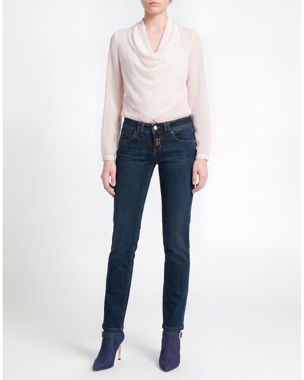 John Galliano Blue Jeans Cotton, Elastane
