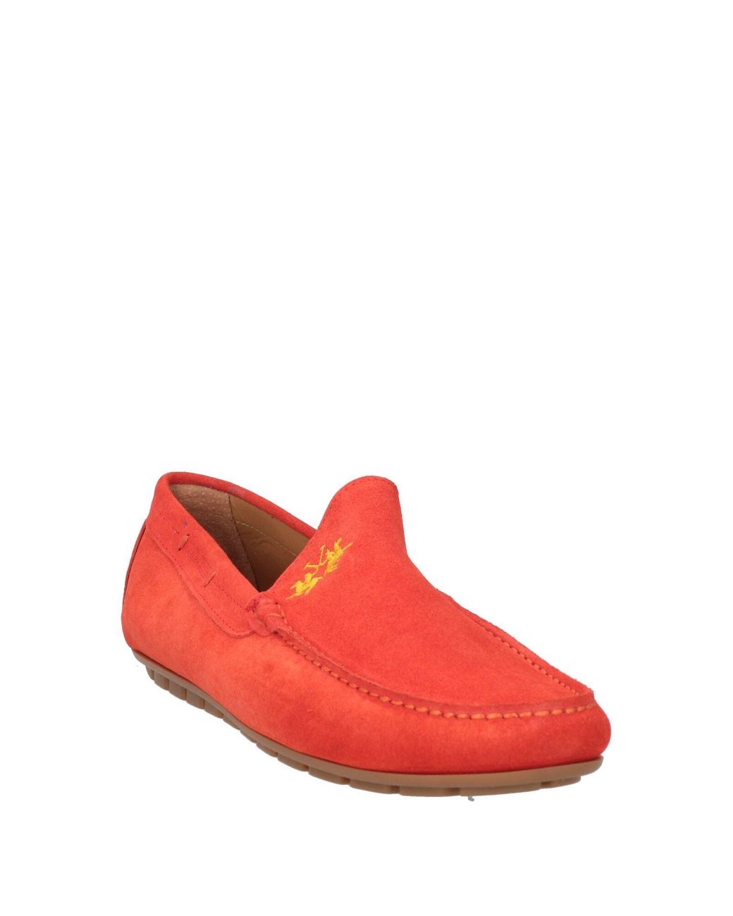 La Martina Red Loafers Leather for men