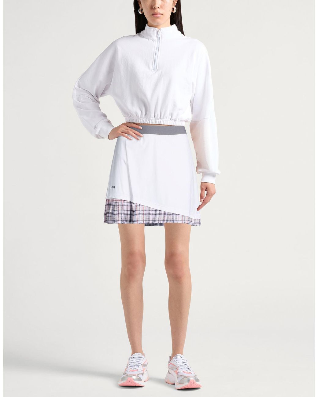 Colmar White Mini Skirt Polyamide, Elastane, Polyester