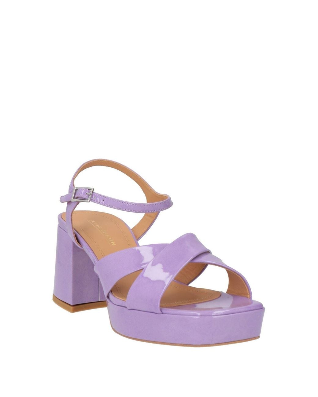 Elvio Zanon Purple Lilac Sandals Leather