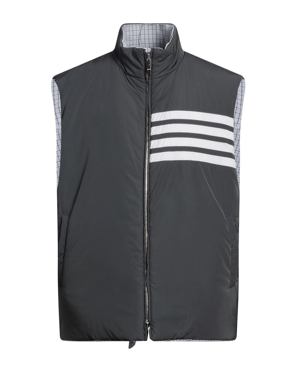 Thom Browne Gray Vest Polyester for men