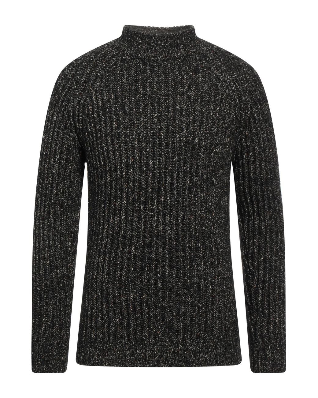 Irish Crone Black Turtleneck for men