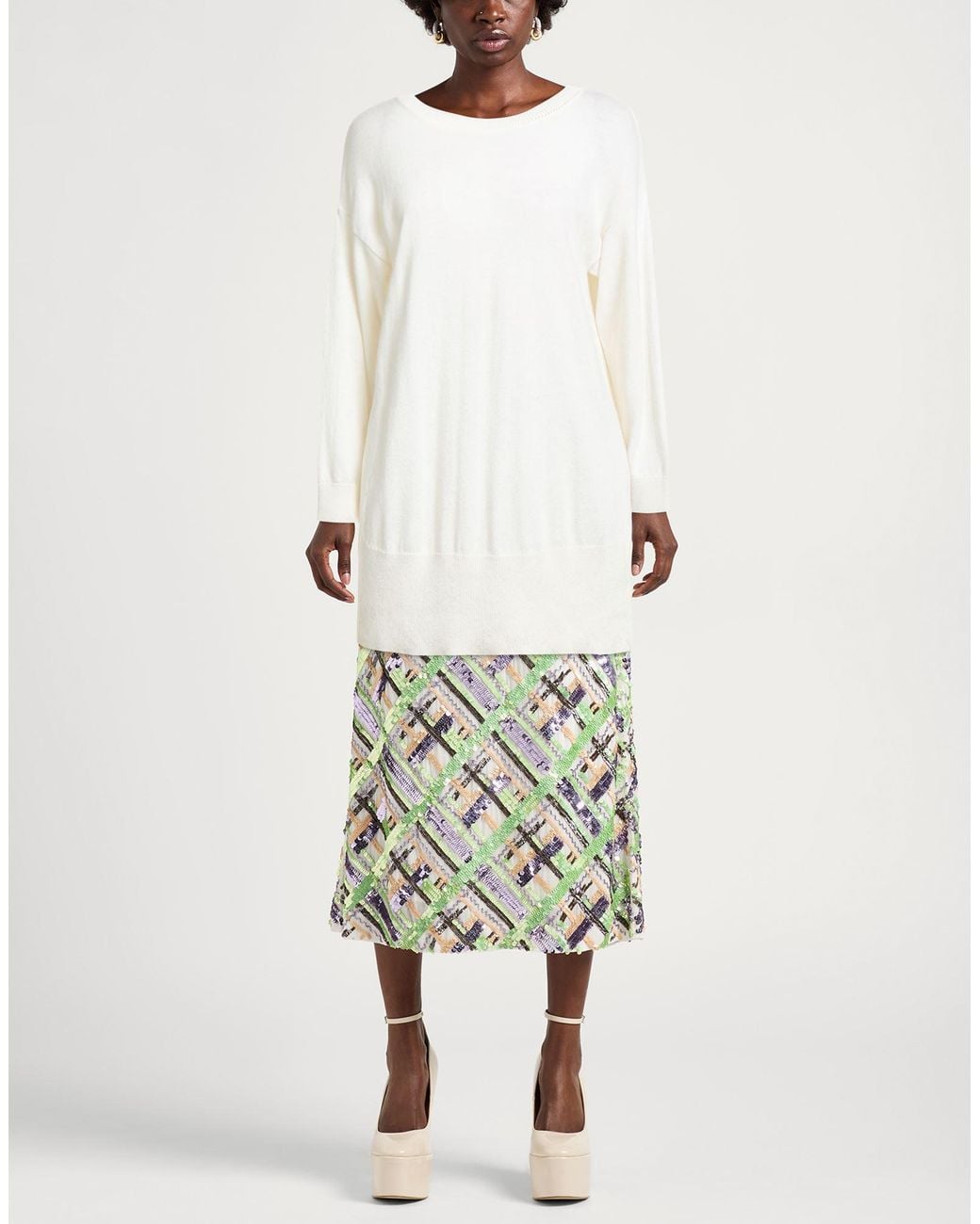 Alpha Studio White Sweater
