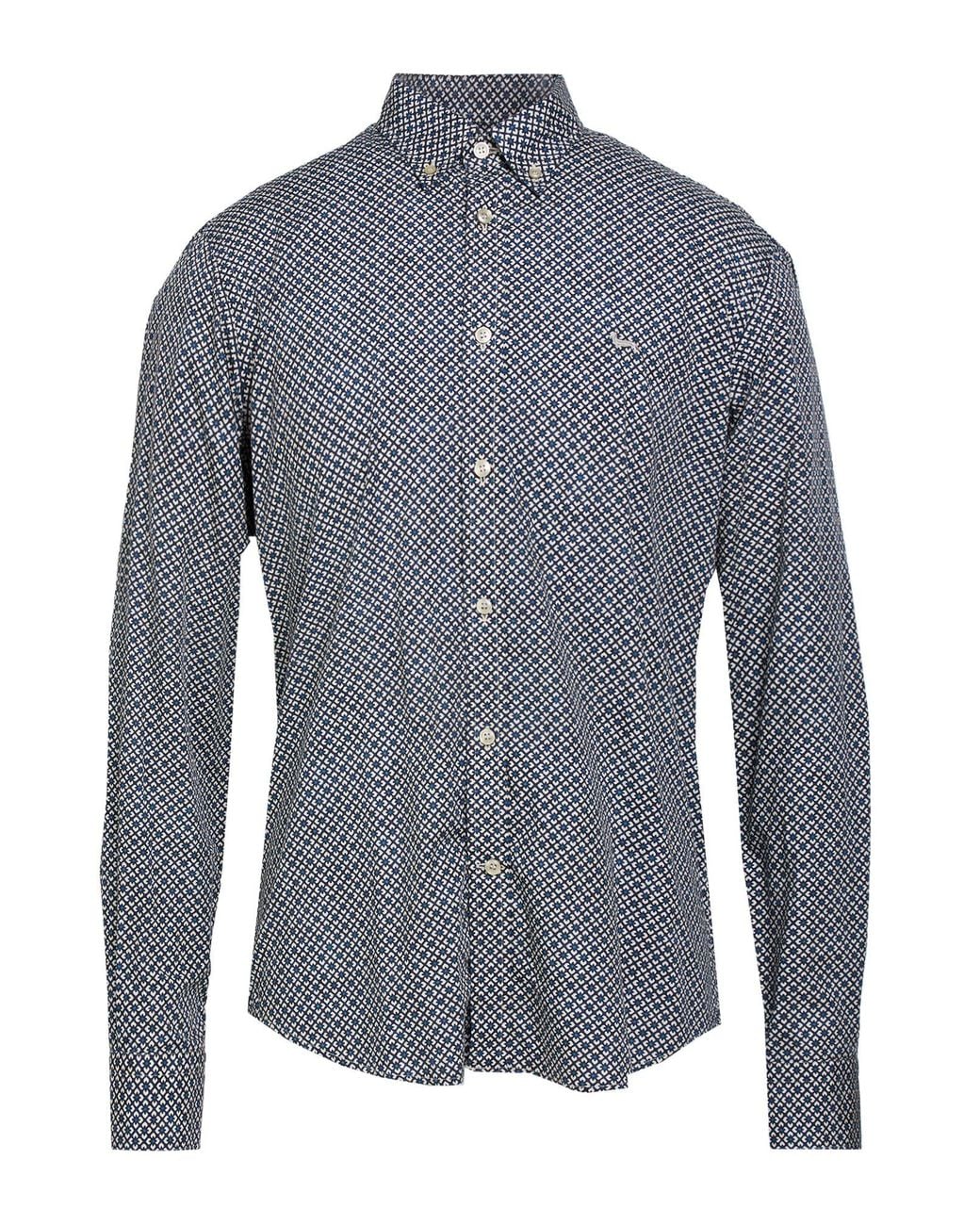Harmont & Blaine Blue Midnight Shirt Cotton for men