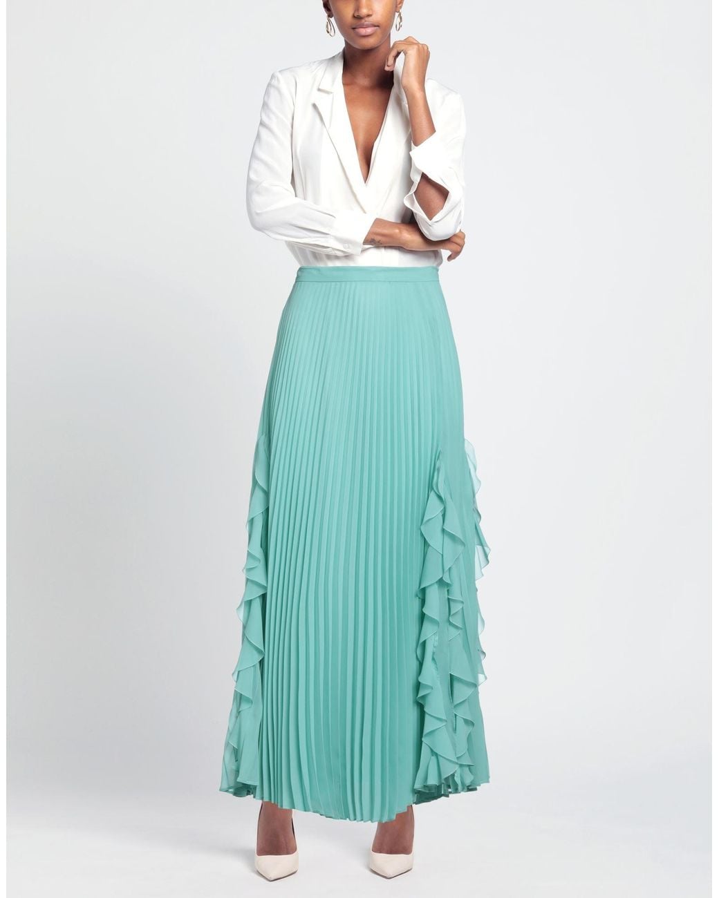 Pinko Blue Maxi Skirt
