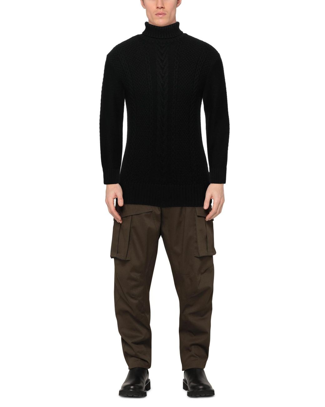 ARMANI EXCHANGE Black Turtlenecks for men