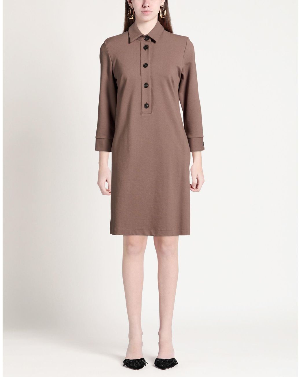 Camicettasnob Brown Mini Dress