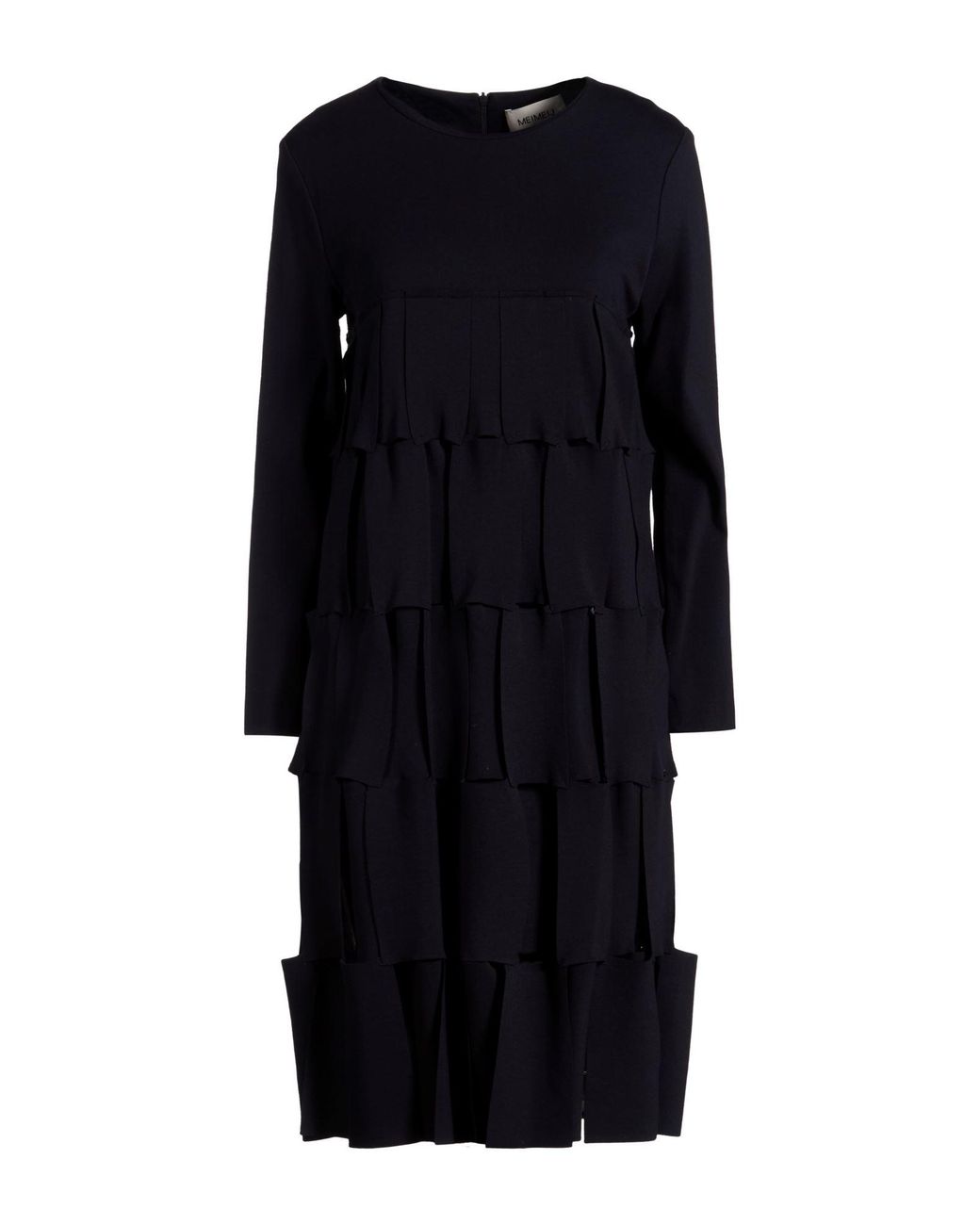 MEIMEIJ Black Midi Dress Viscose, Polyamide, Elastane