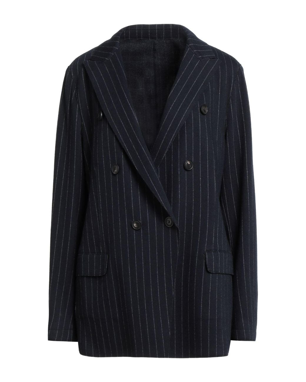Eleventy Blue Midnight Blazer Wool, Cotton