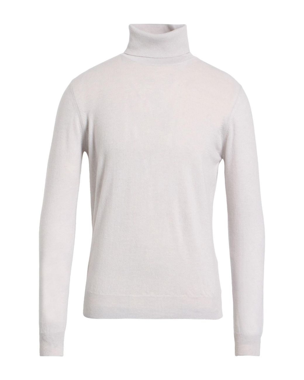 Alpha Studio White Turtleneck Wool, Cashmere for men