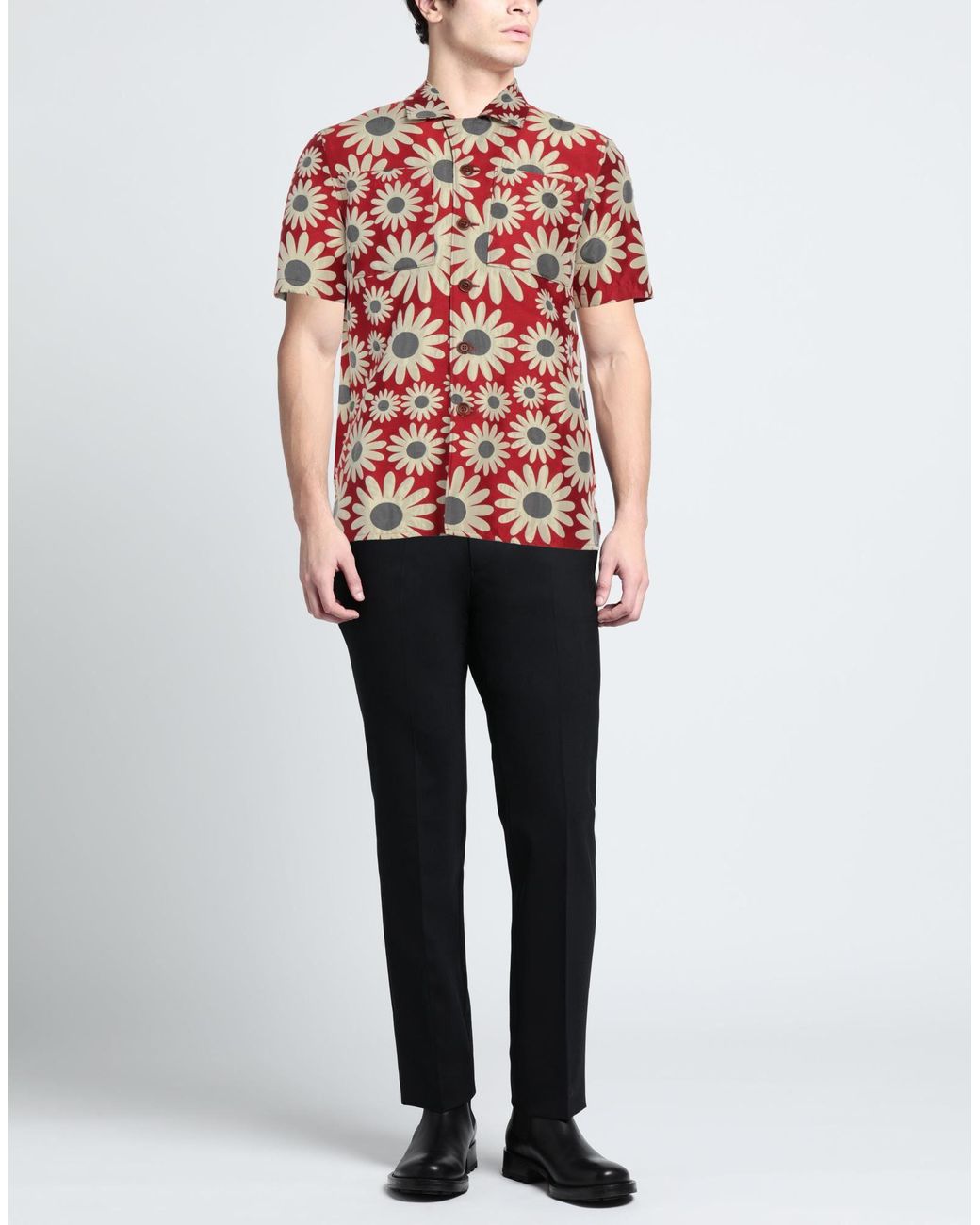 ANDERSSON BELL Red Shirt for men