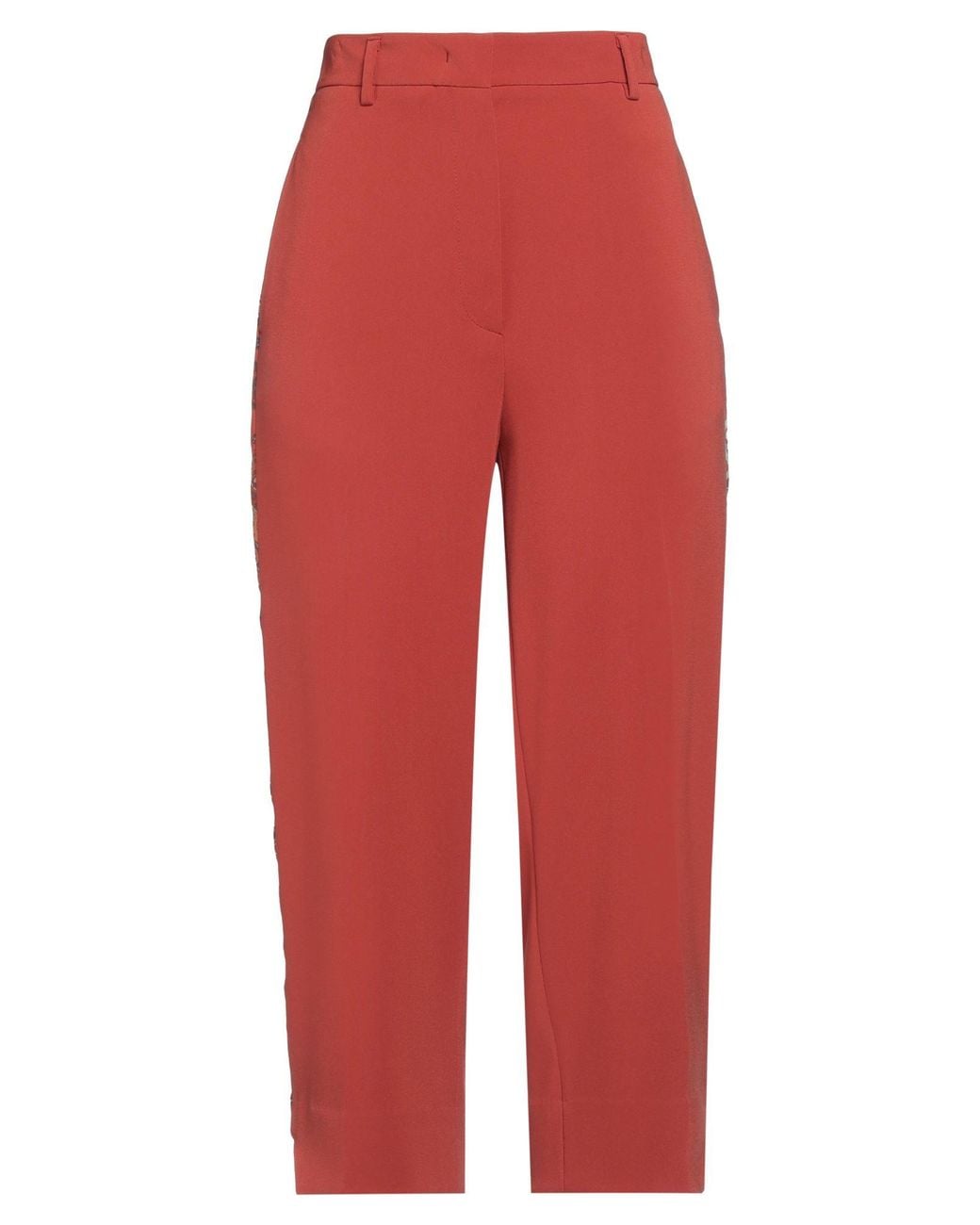 Alberto Biani Red Pants Triacetate, Polyester