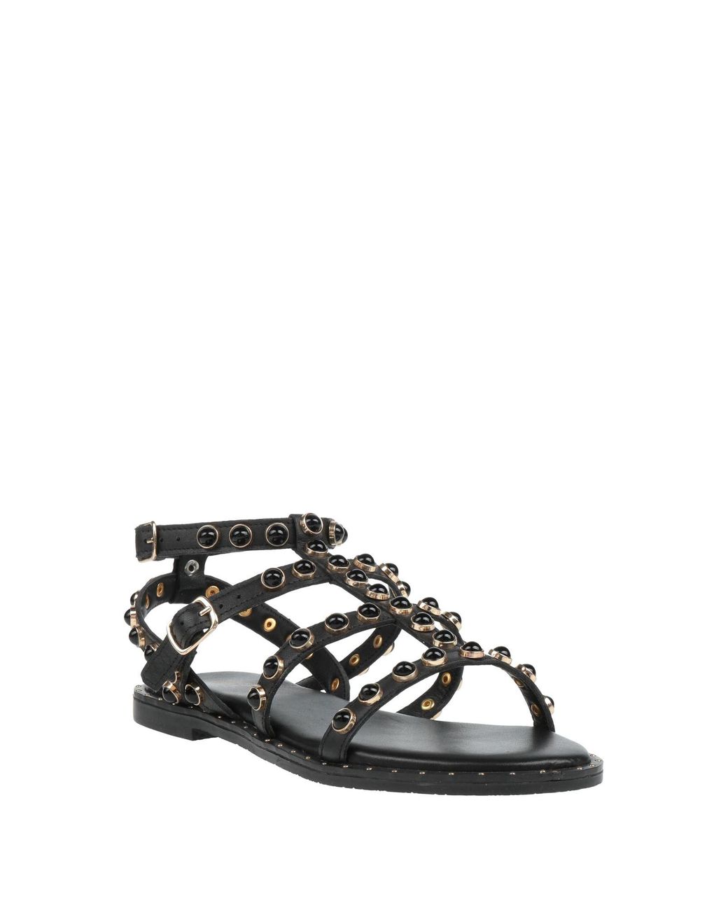 Ovyè Black Sandals