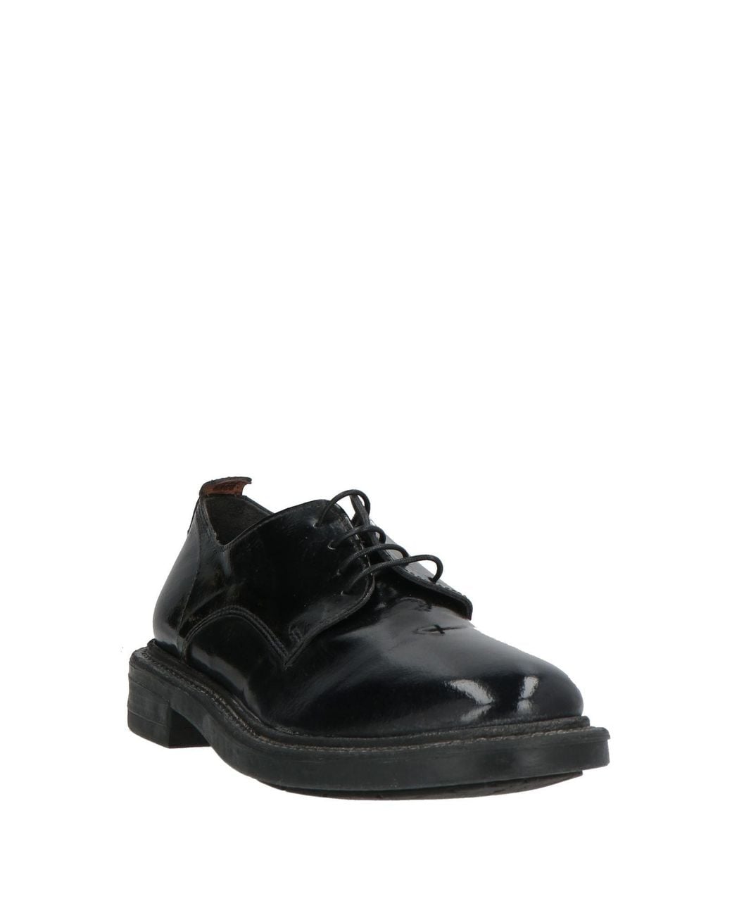 Moma Black Lace-Up Shoes Leather