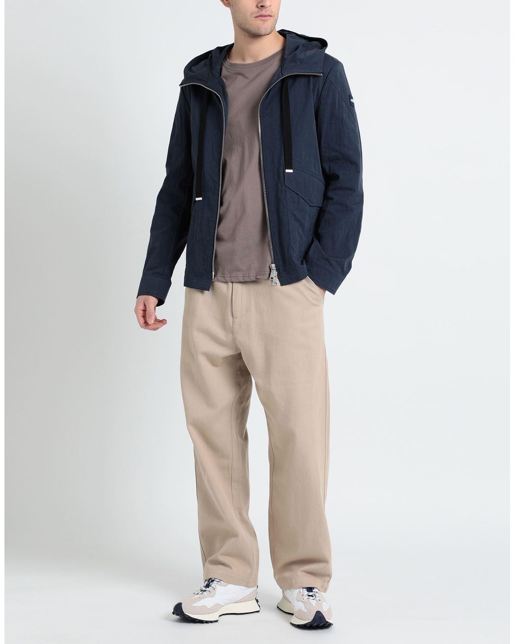 Add Blue Overcoat & Trench Coat for men