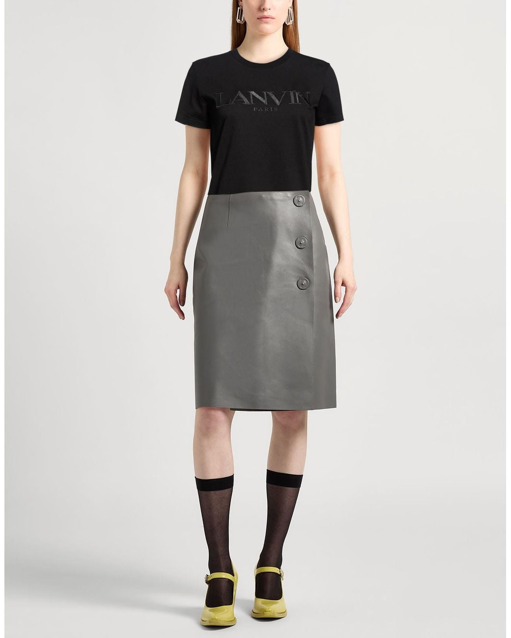 Lanvin Black T-Shirt Cotton