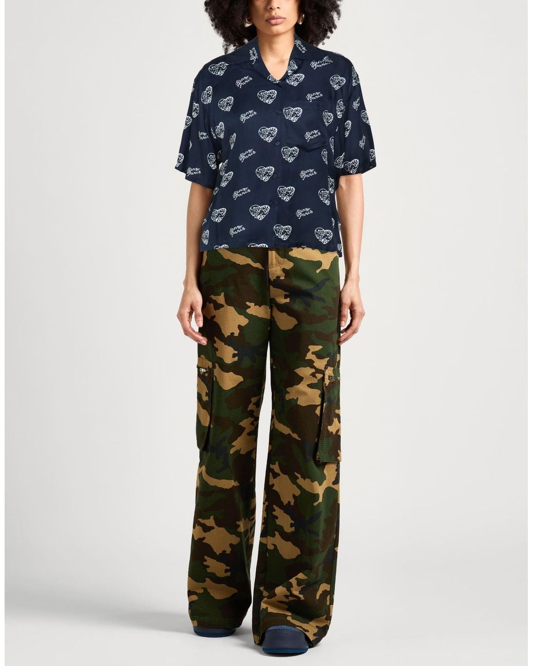 KENZO Blue Shirt Viscose