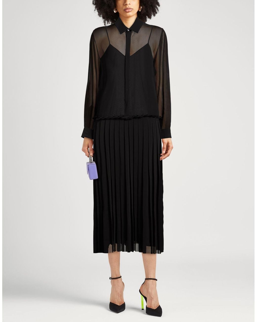 AMI Black Maxi Dress Polyester