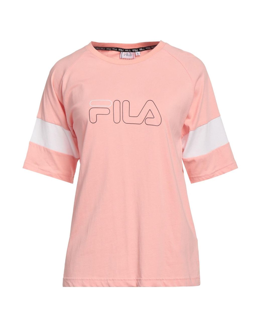 Fila T-shirt in Pink Lyst