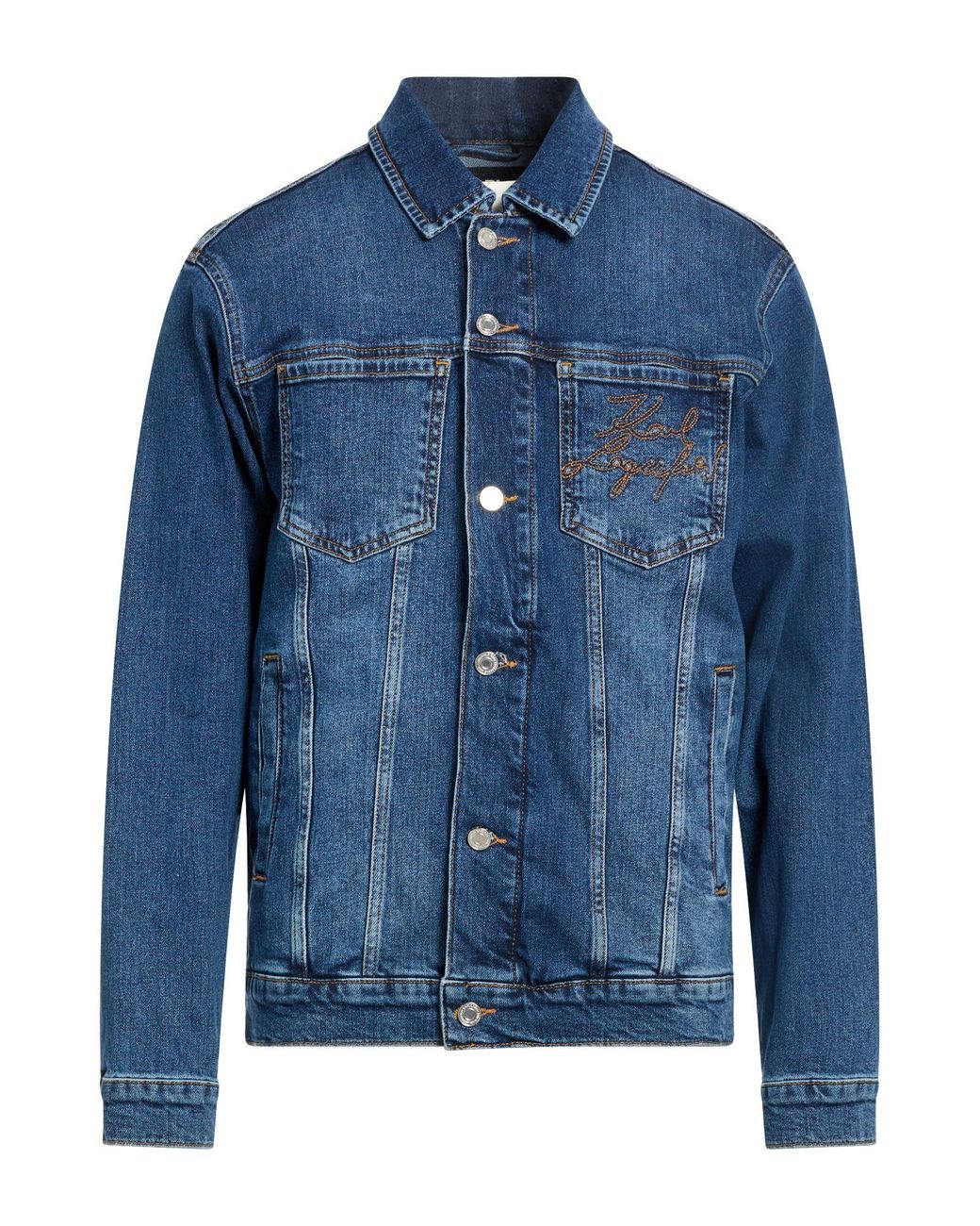 Karl Lagerfeld Blue Denim Outerwear for men