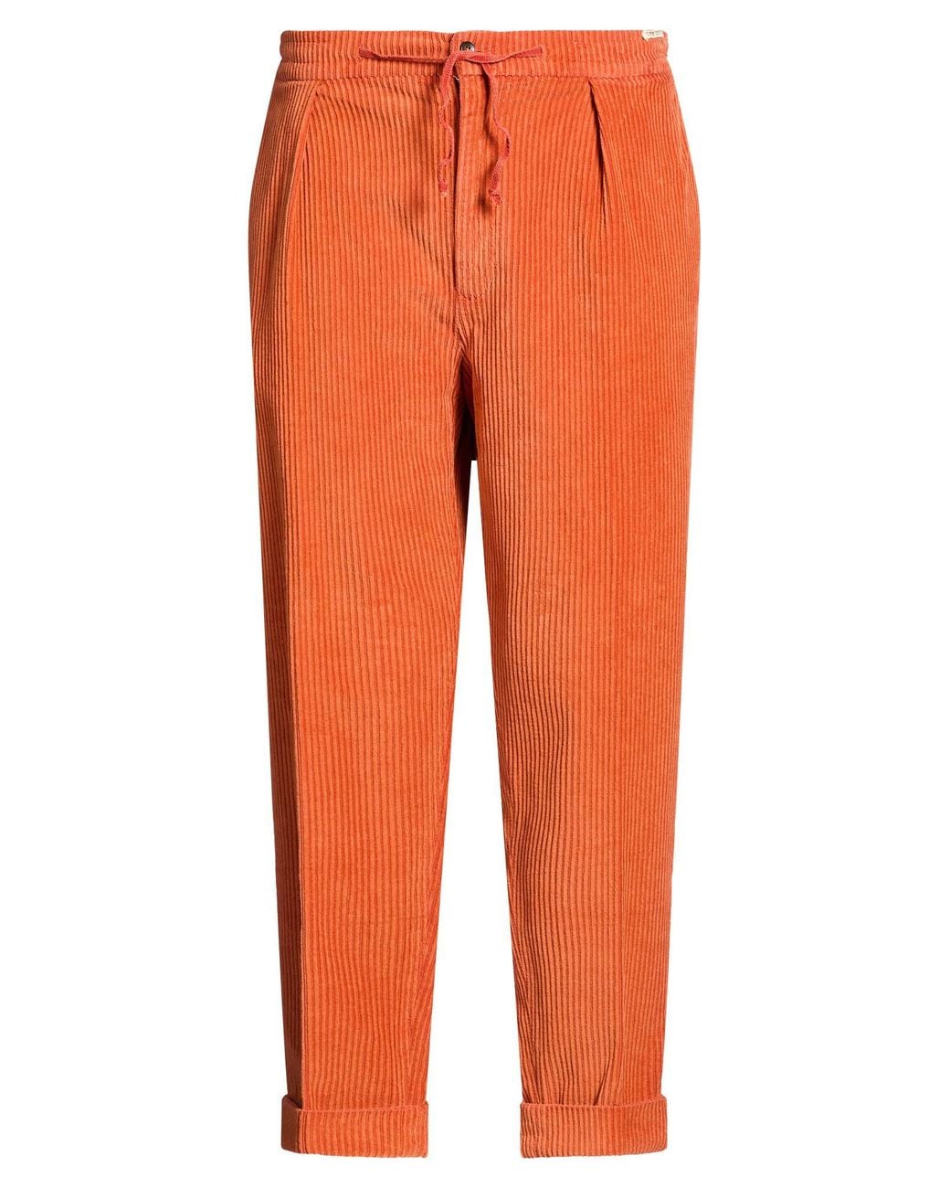 L.b.m. 1911 Orange Pants Cotton, Elastane for men