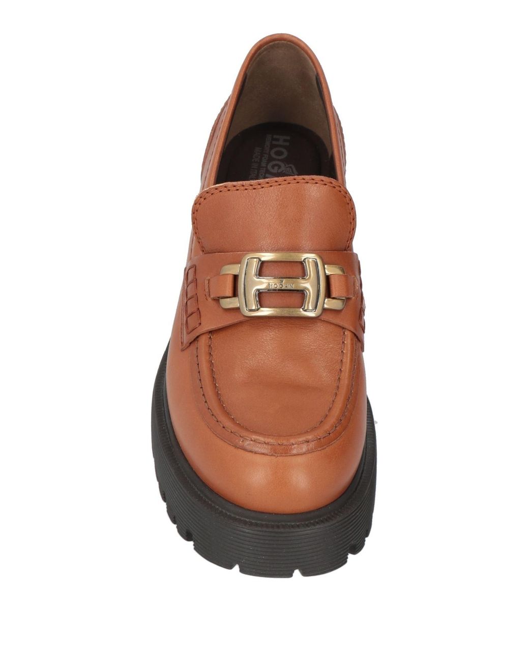 Hogan Brown Loafers Leather