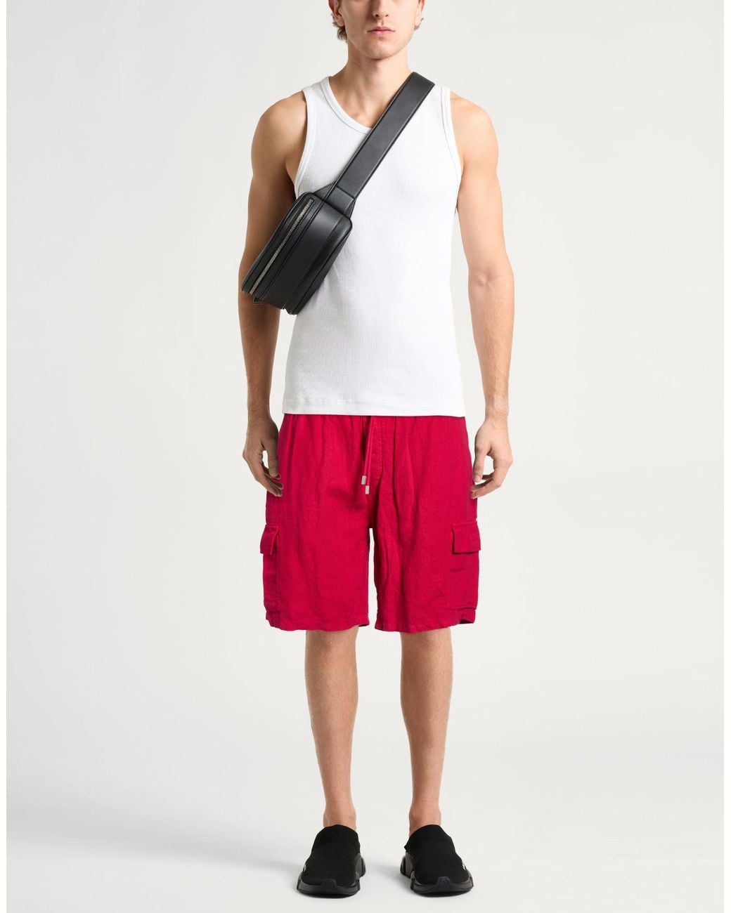 Vilebrequin Red Shorts & Bermuda Shorts Linen for men