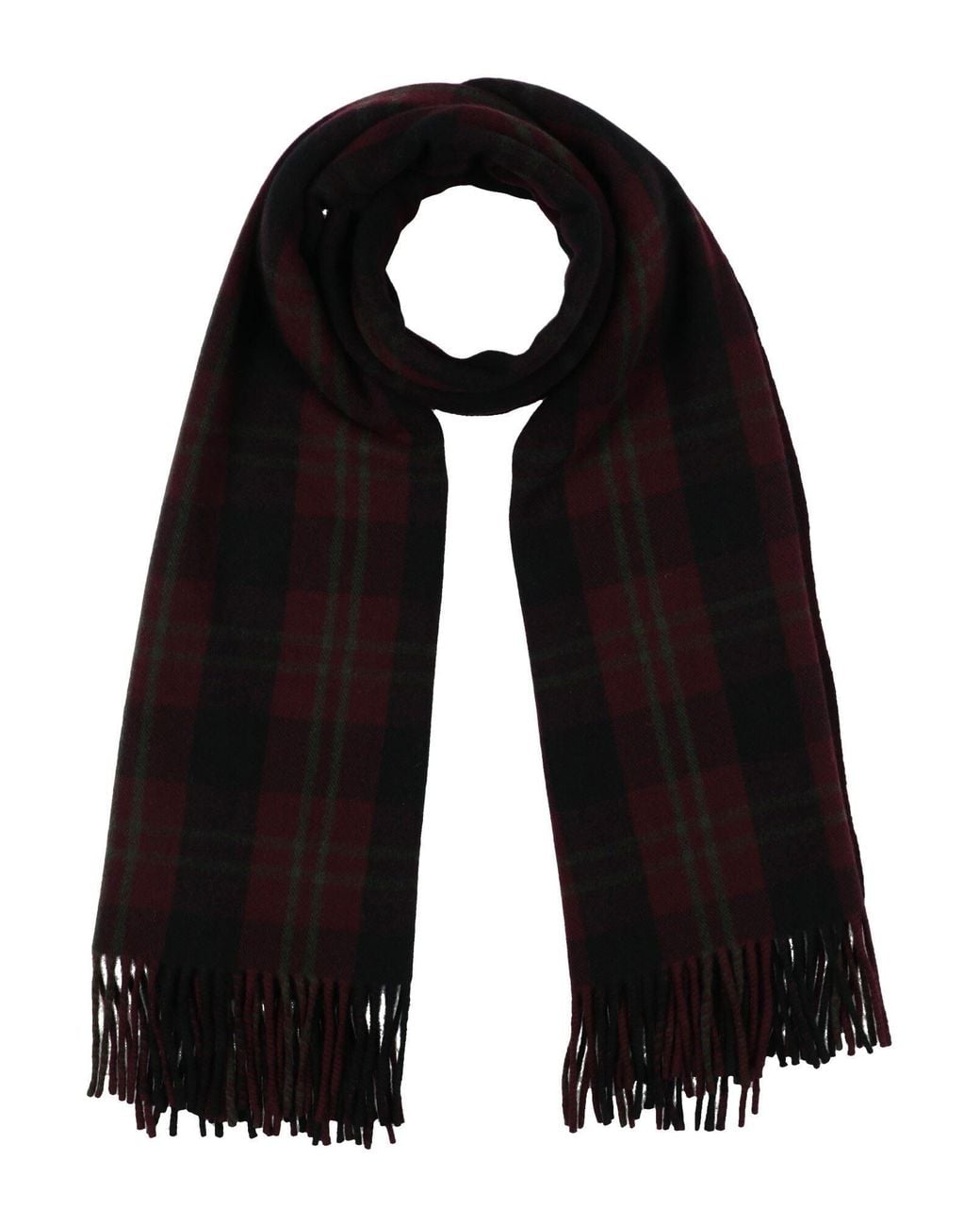 Undercover Black Burgundy Scarf Wool, Cashmere