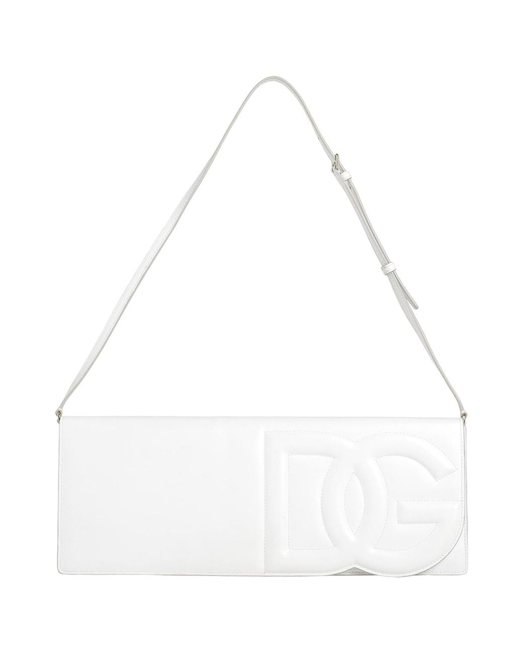Dolce & Gabbana White Clutch Leather