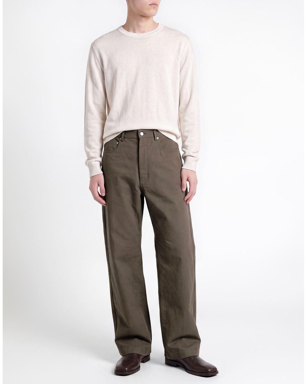 Rick Owens Gray Pants Cotton for men