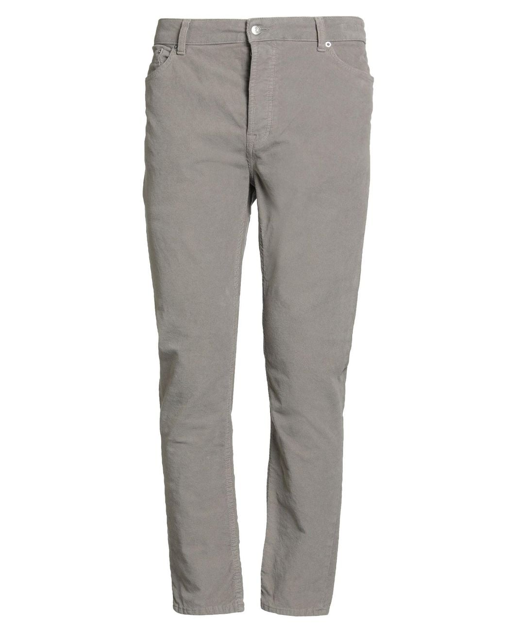 Department 5 Gray Pants Cotton, Elastane for men