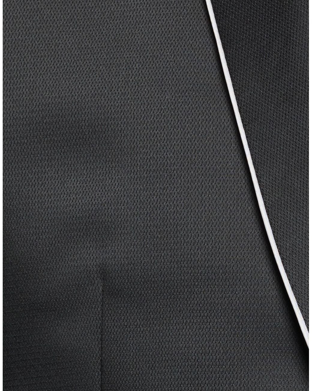 Luigi Bianchi Black Suit Polyester, Viscose for men