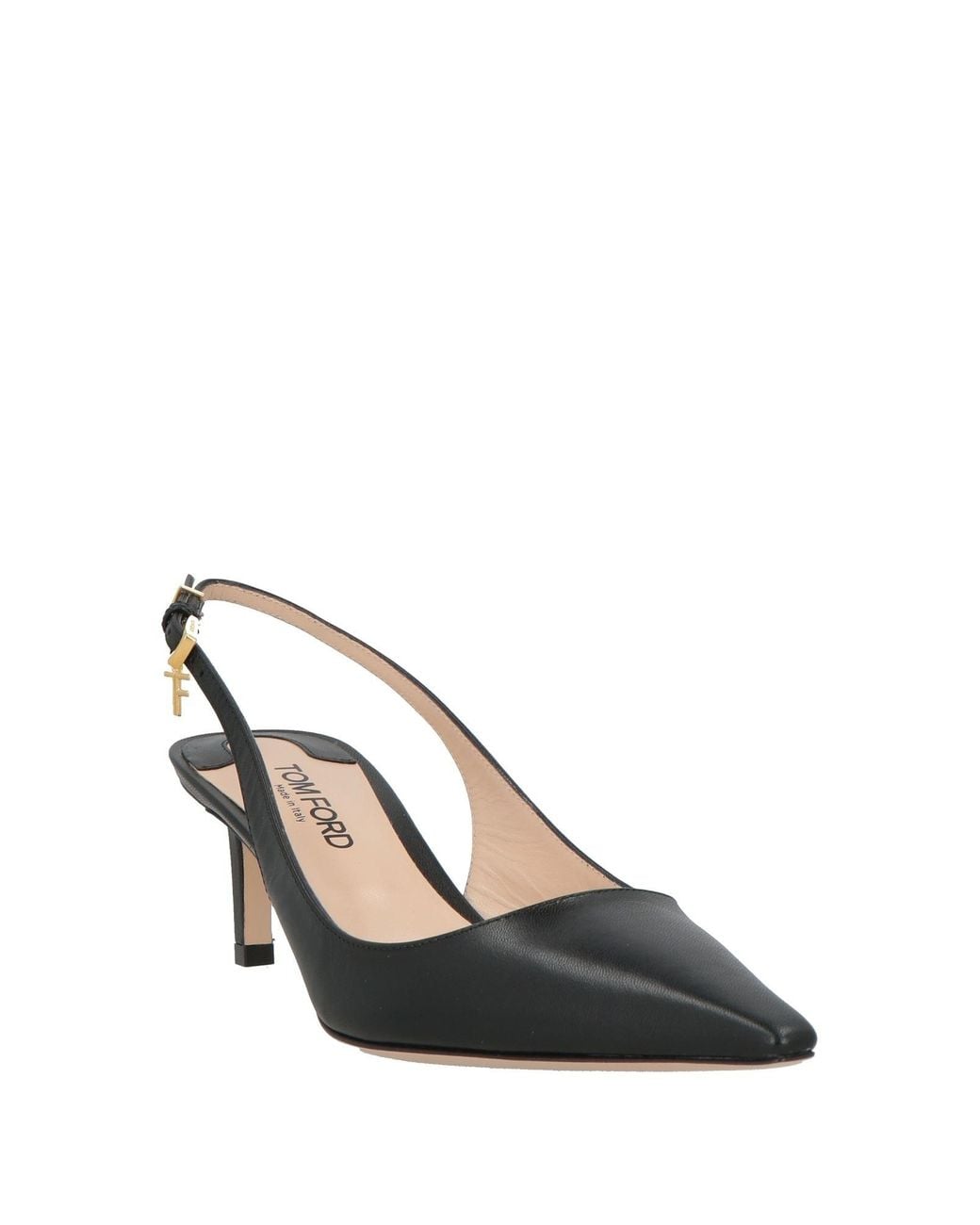 Tom Ford Black Pumps Goat Skin, Brass