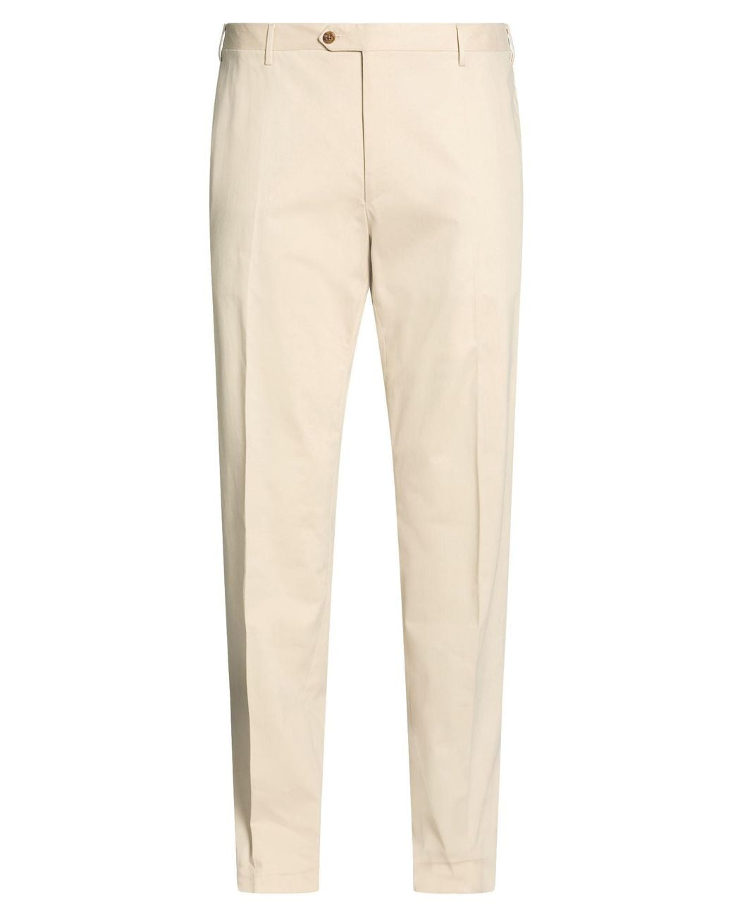 Corneliani Natural Pants Cotton, Elastane for men