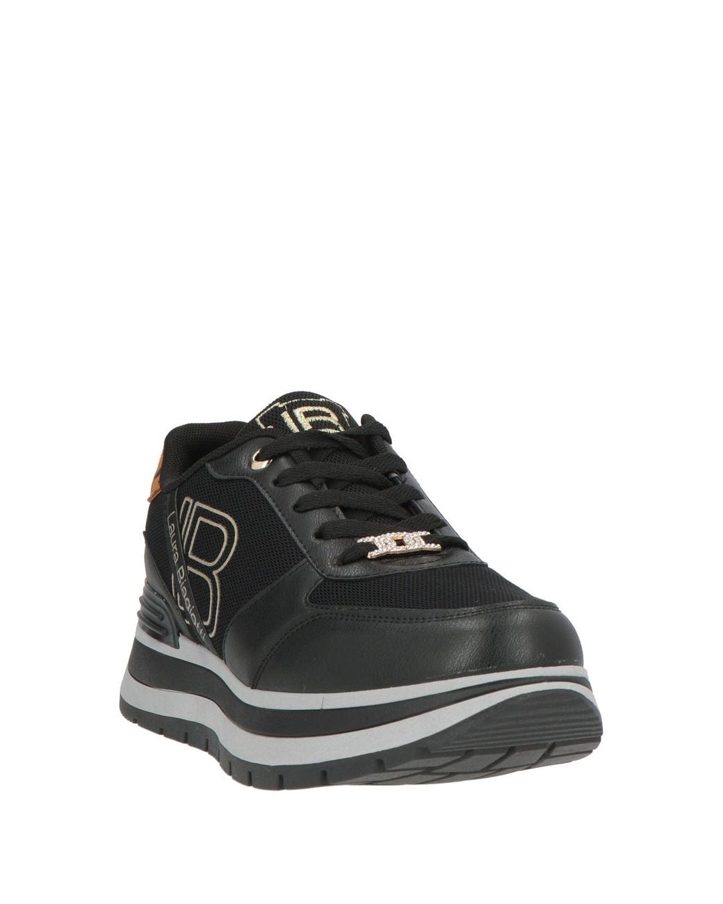 Laura Biagiotti Black Sneakers Textile Fibers