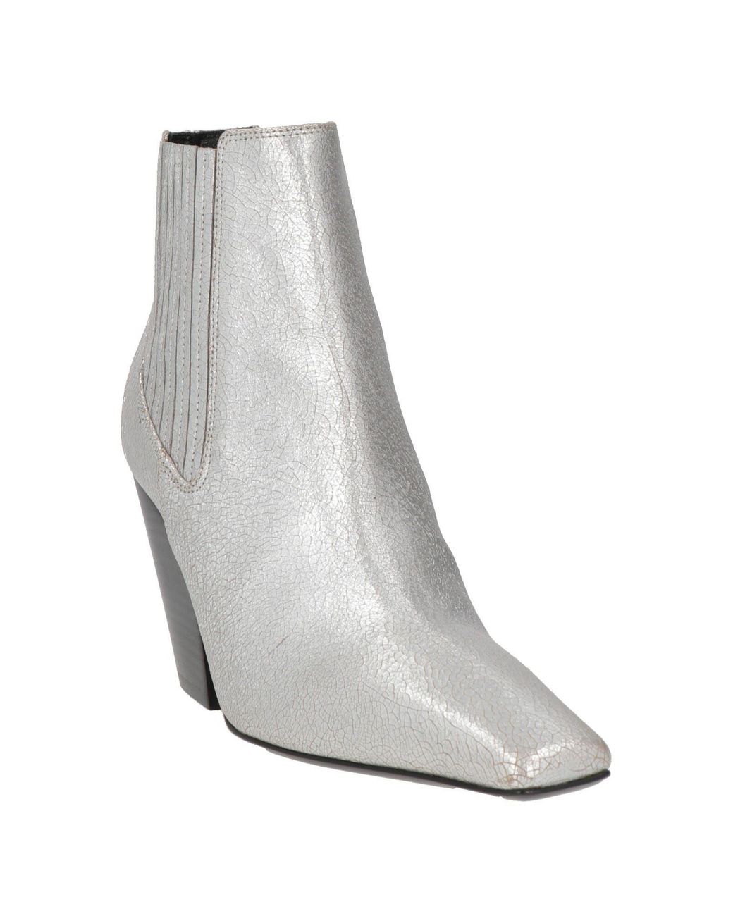 Casadei White Ankle Boots