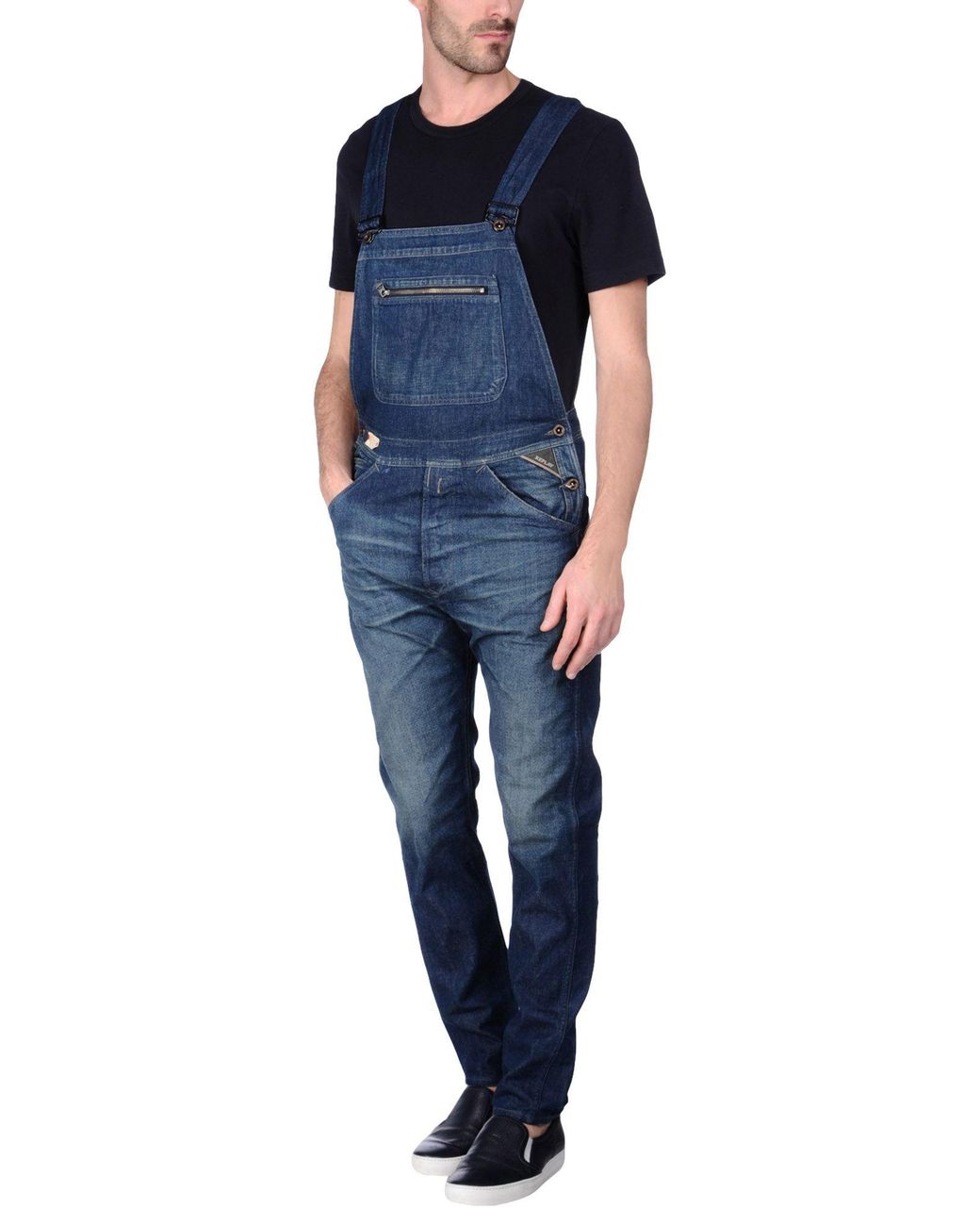 Replay Denim Dungarees in Blue for Men Lyst