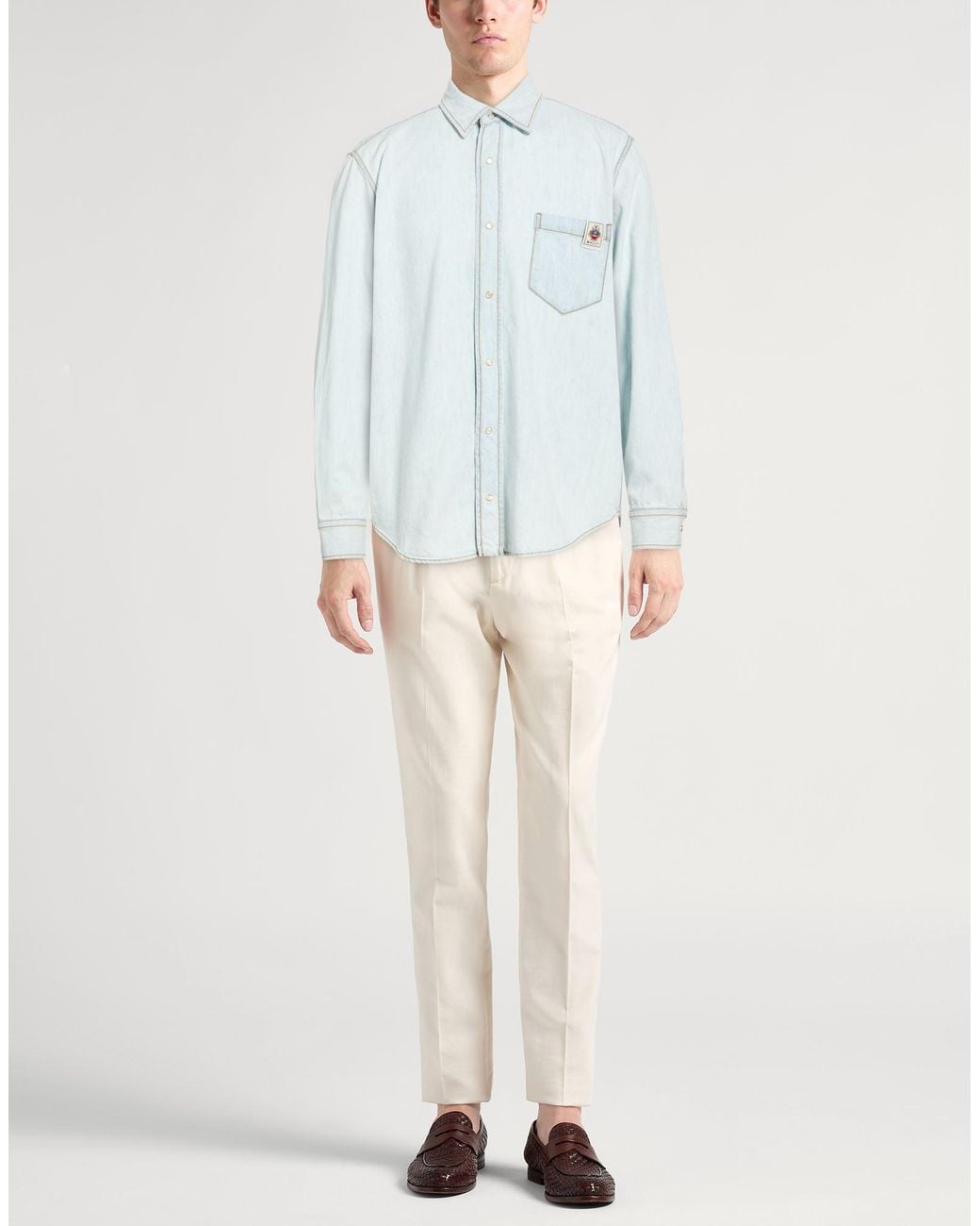 Bally Blue Denim Shirt for men