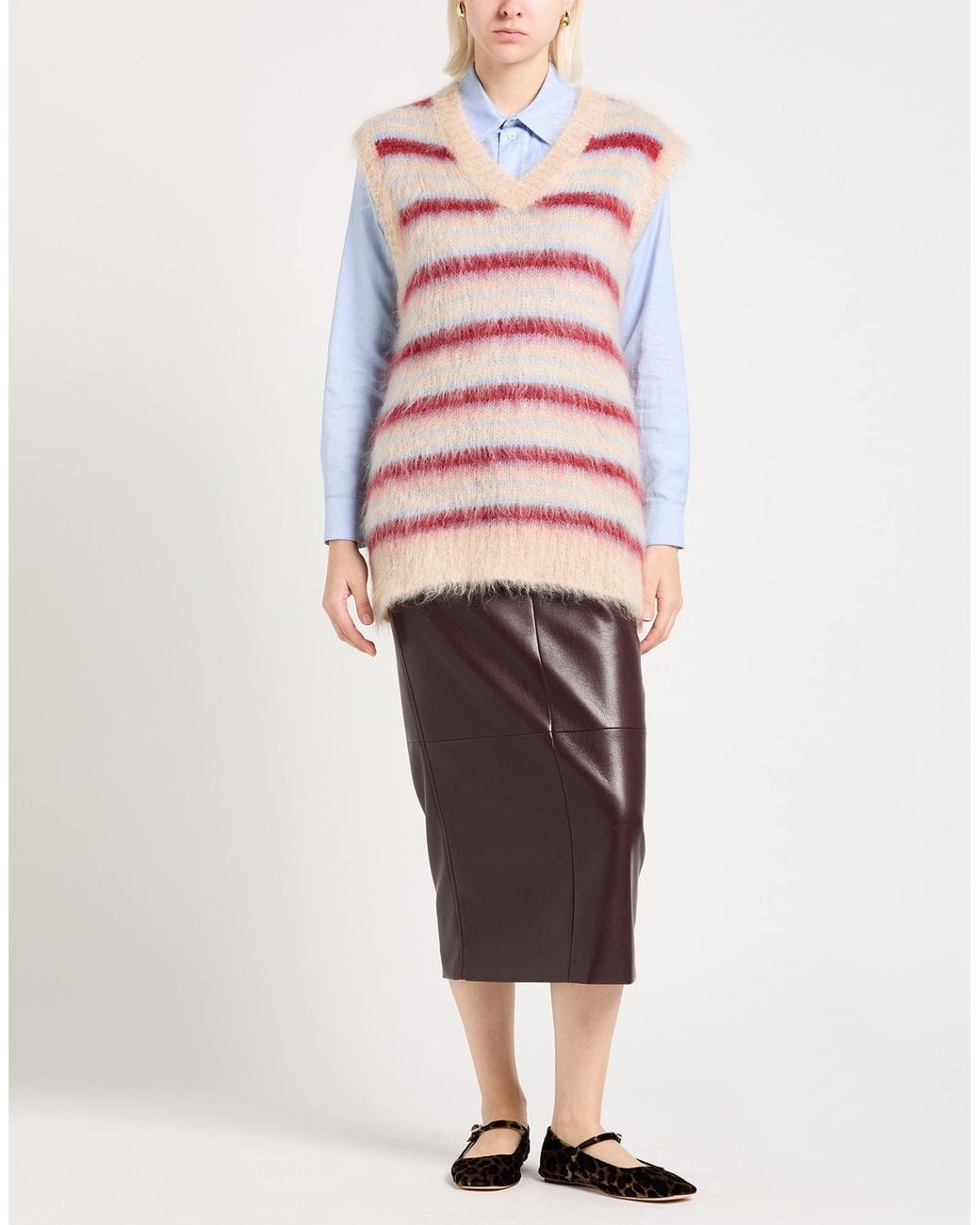 Marni Pink Sweater Mohair Wool, Polyamide, Wool