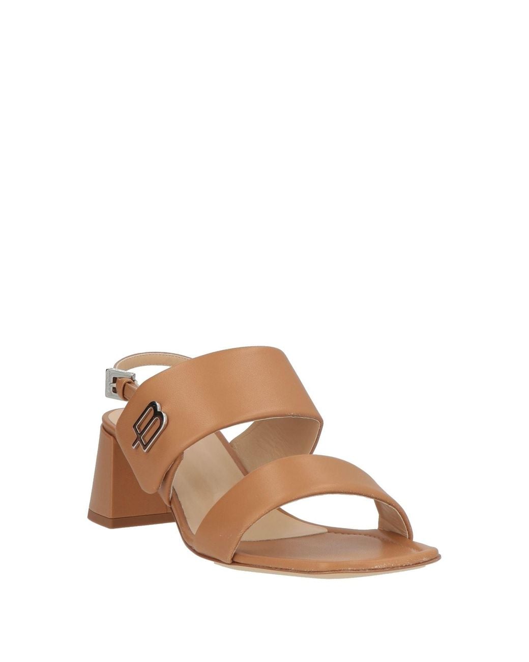 Baldinini Natural Camel Sandals Leather