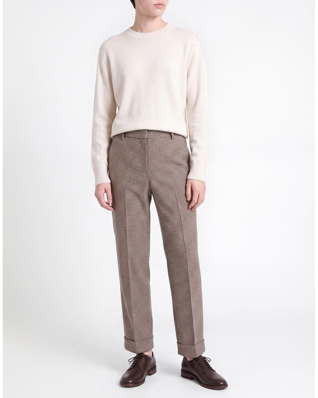 Max Mara Gray Taupe Pants Wool, Cashmere