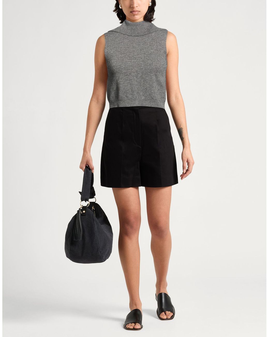 Anna Molinari Gray Turtleneck