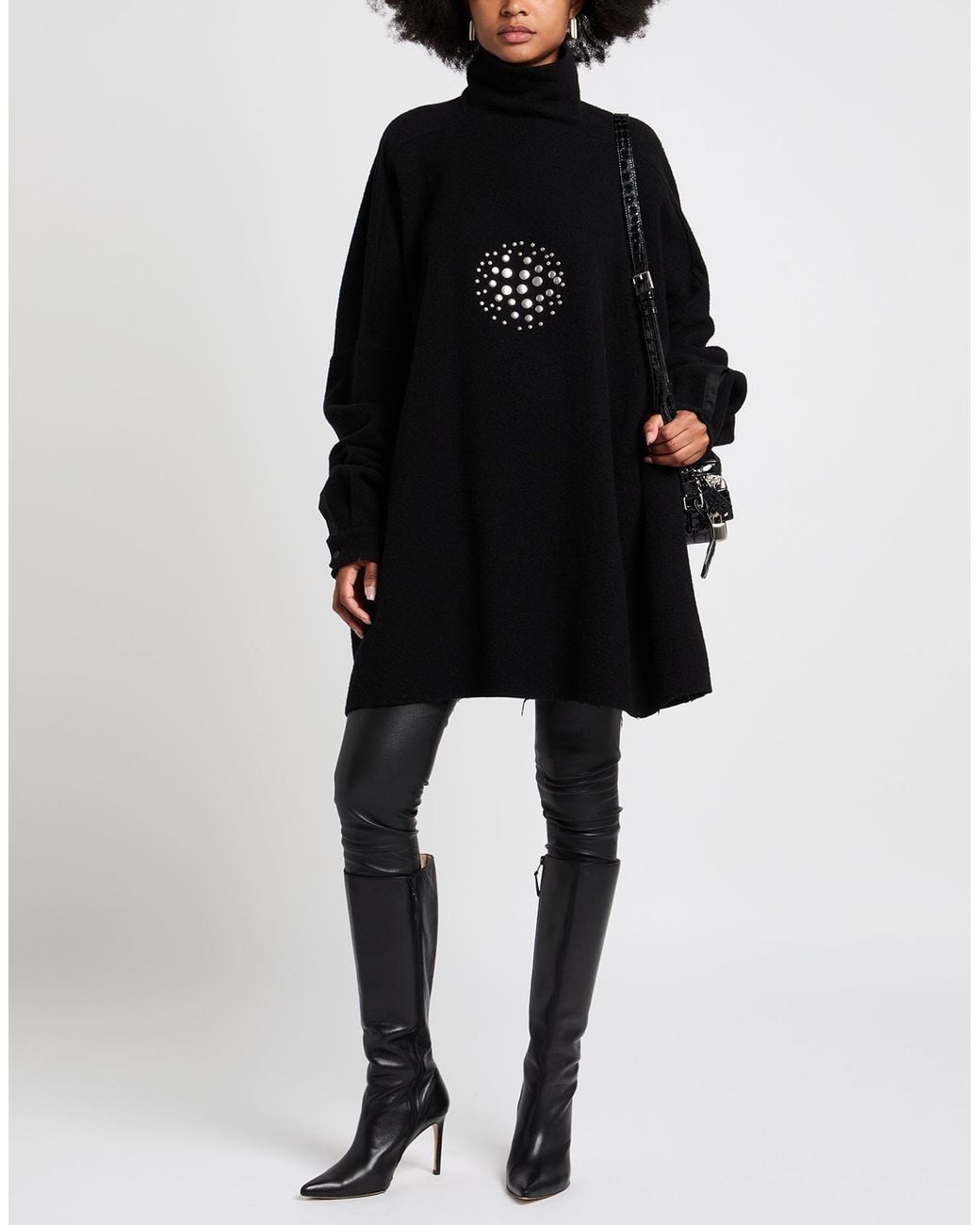Rick Hand Rick Owens Top Virgin Wool in Black | Lyst