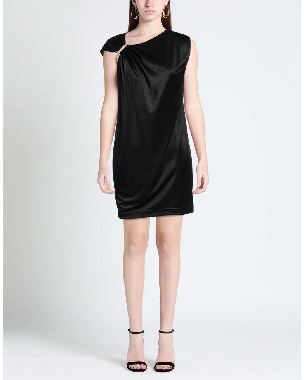 Nenette Black Mini Dress Polyester