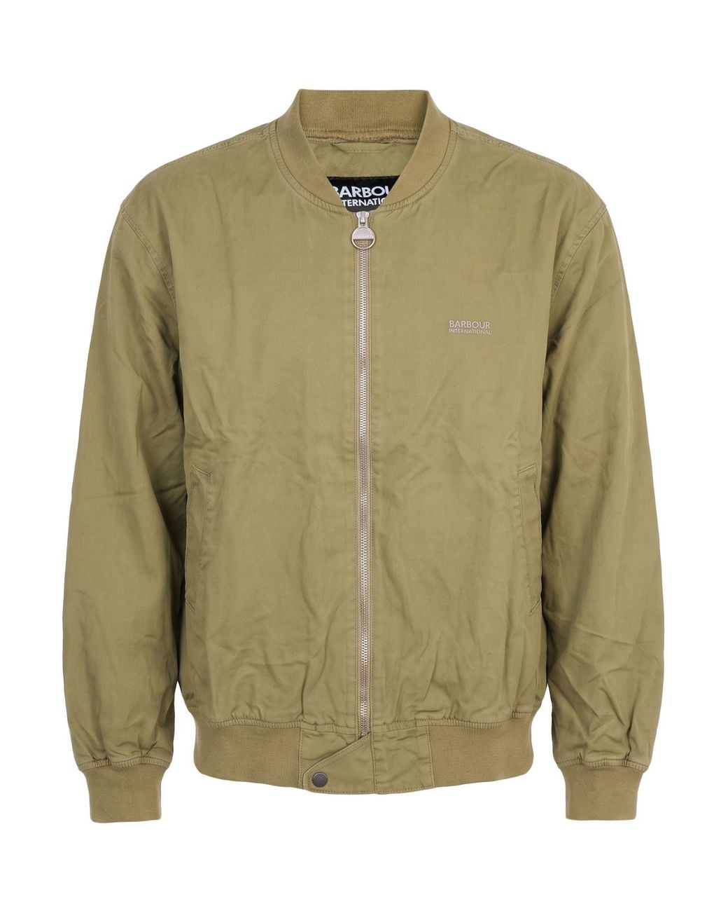 Barbour Green Military Jacket Cotton for men
